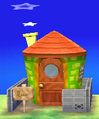 The exterior of Jacob's House in Animal Crossing: New Leaf - welcome amiibo